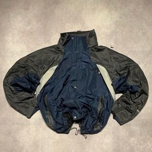 Vintage North Face Navy Summit Series Windbreaker Jacket Zip Up Ski